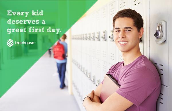 Every kid deserves a great first day. Help support youth in care by hosting a back-to-school drive today. Learn more at treehouseforkids.org/bts. 