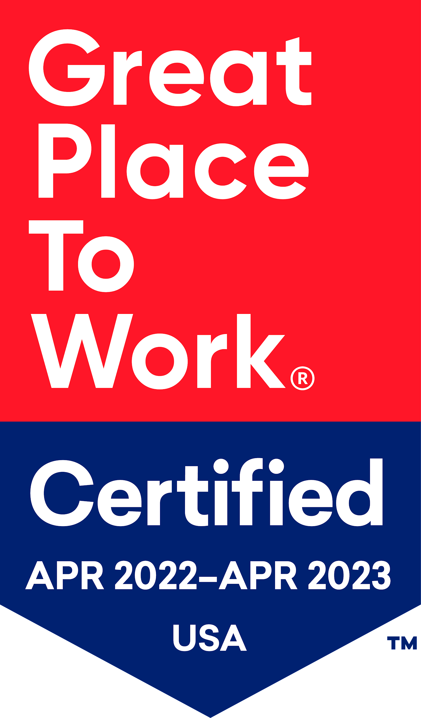 Great Place to Work Certification, 2022-2023