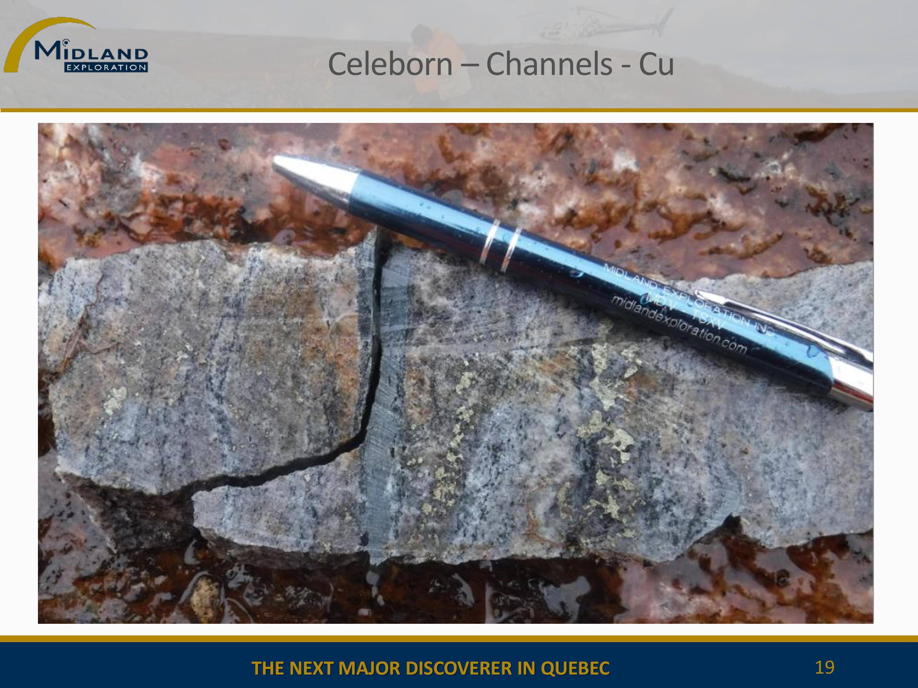 Minéralisation en cuivre à Celeborn - 2