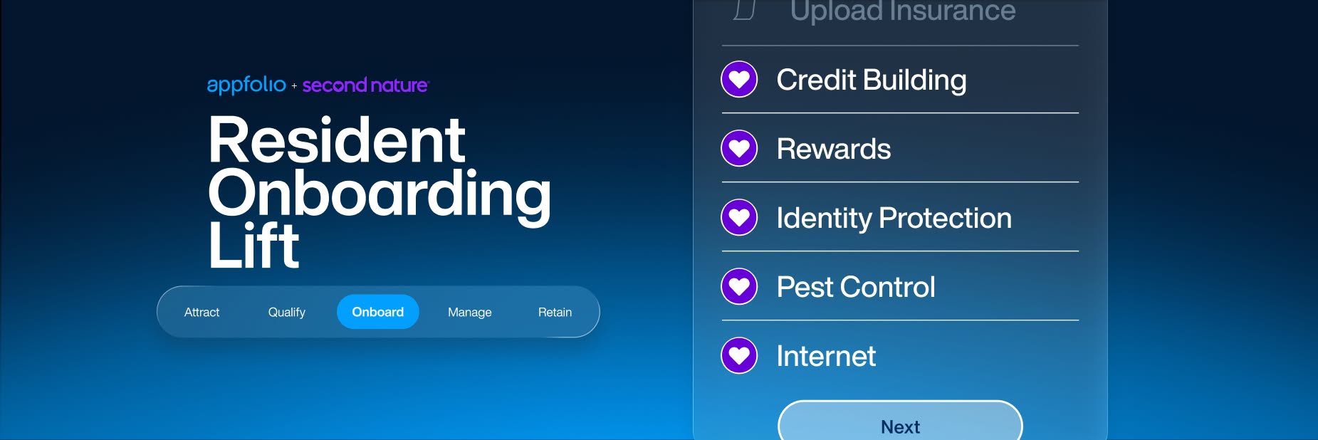 Resident Onboarding Lift, co-created by AppFolio and Second Nature.