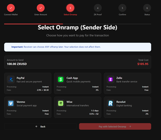 ApolloCASH Simple Send and Receive UI 2