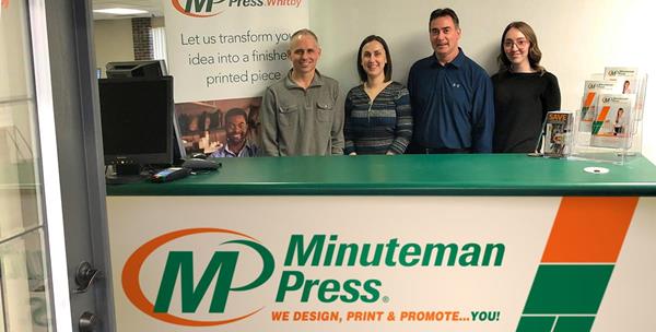 Minuteman Press Franchise Whitby Ontario Staff Photo