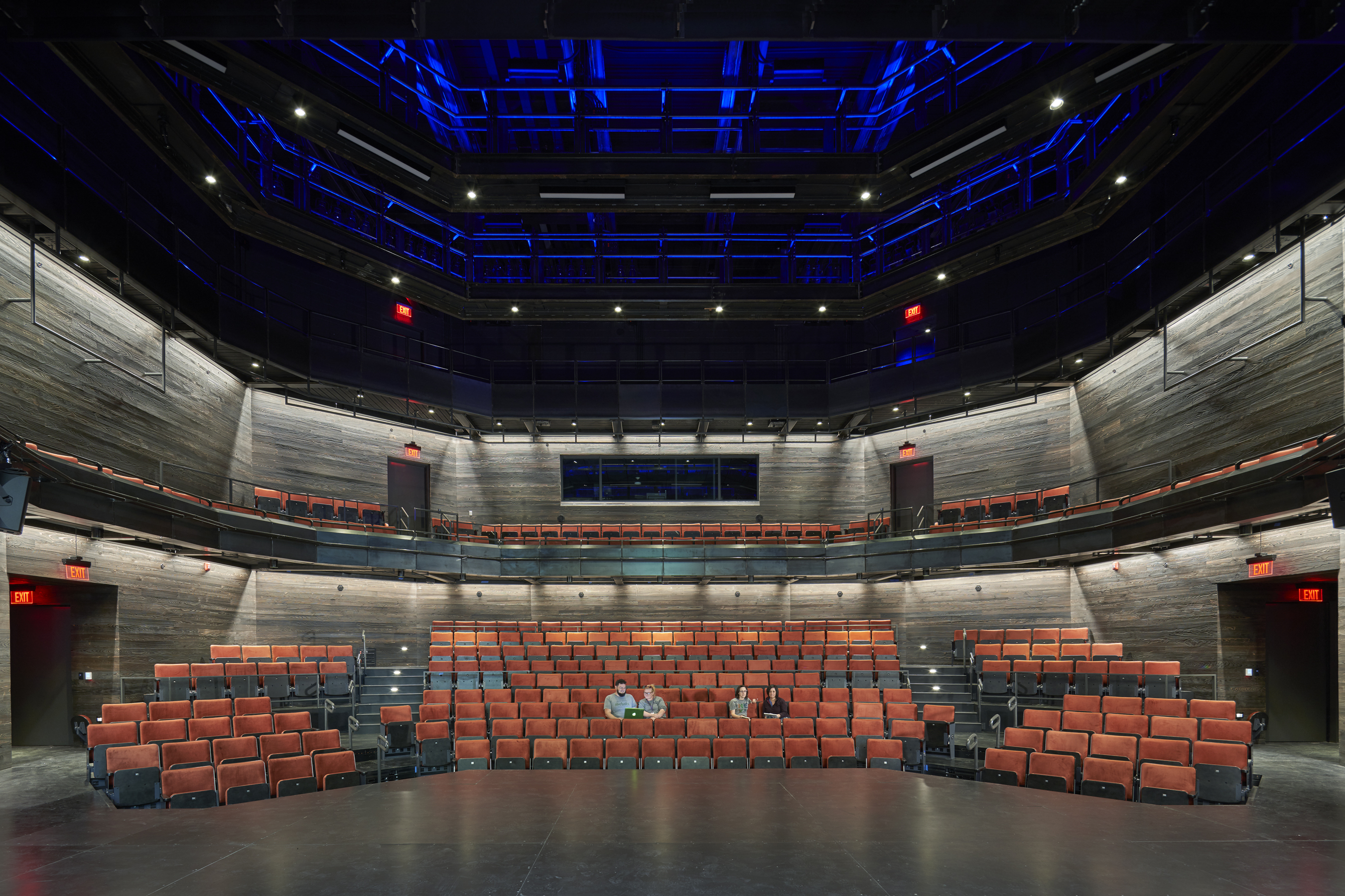 In the West Theatre, the ‘core’ of the building, are brilliant performances, intimate and unmediated, celebrating the joys and struggles of what it means to be human. Photograph by Timothy Hursley.