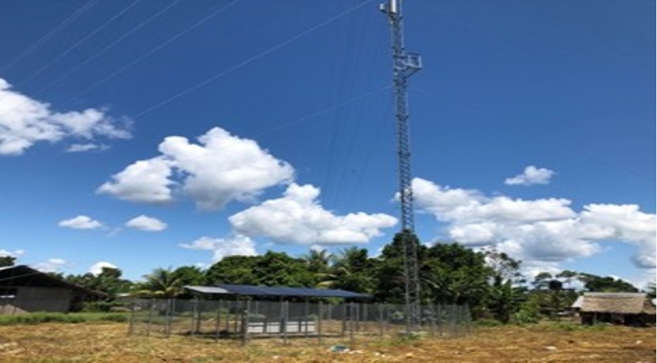 An Avanti telecom installation in sub-Saharan Africa with solar off-grid power provided by Clear Blue