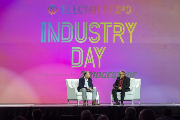 Sandy Munro on stage at Industry Day