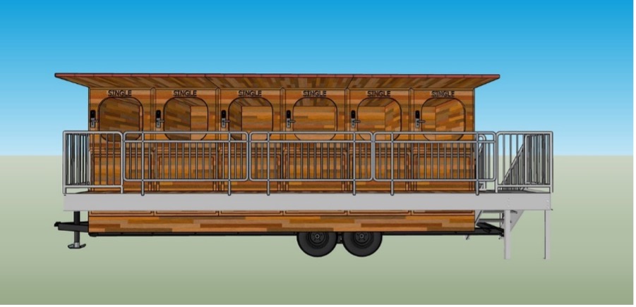 Rendering of 12-unit Hostel Cubed prototype