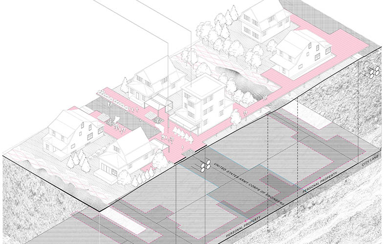 ASLA 2019 Student Honor Award in Residential Design_Retreat Yourself_Moving Ground, Preserving Place_by Andy Lee, Student ASLA_Chelsea Kilburn_and Kar