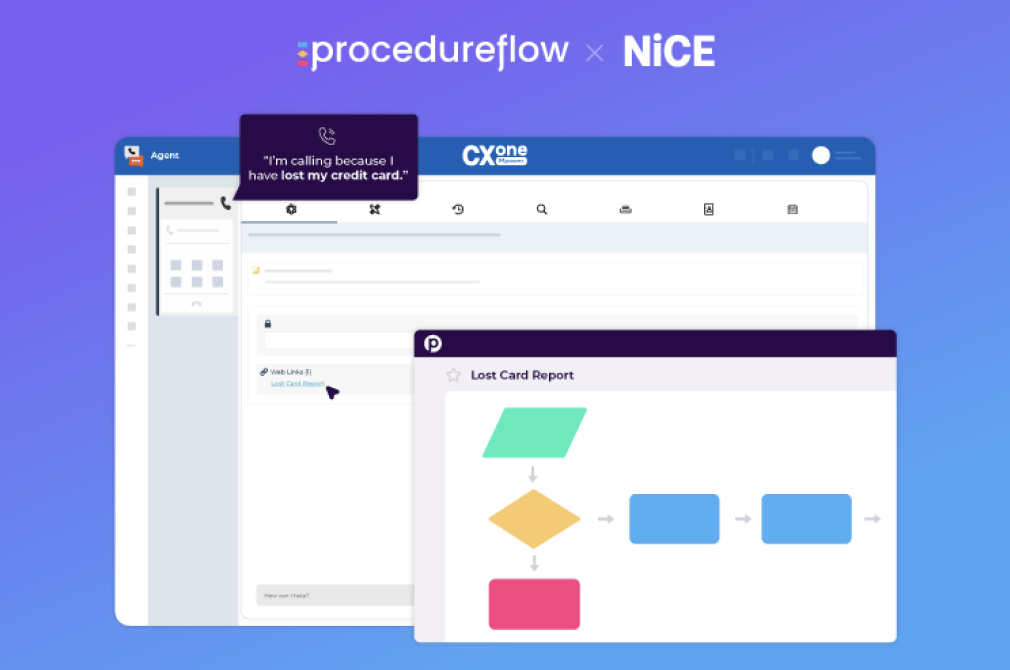 Procedureflow Announces NiCE CXone Integration to Deliver Real-Time Visual Guidance for Contact Center Agents