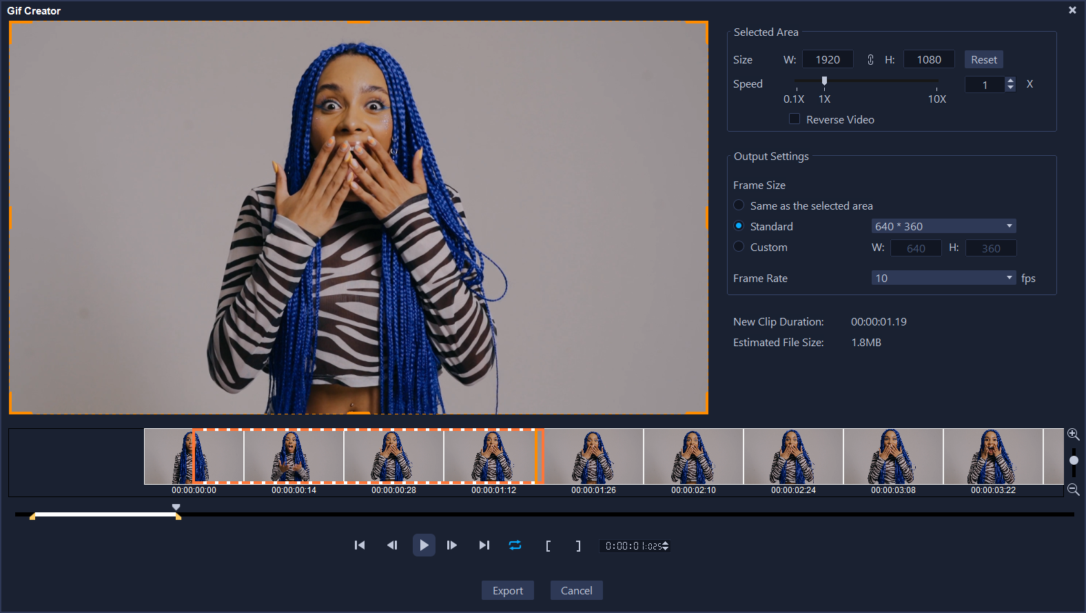 How to quickly create GIFs with VideoStudio 