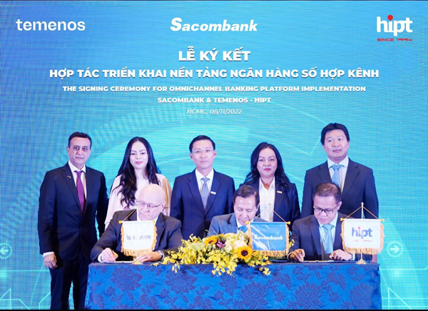 Sacombank und Temenos unterzeichnen feierlich die Implementierung der Omnichannel-Banking-Plattform