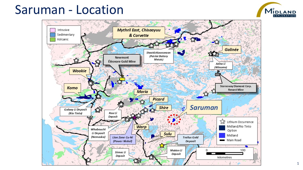 Figure 1 Saruman-Location