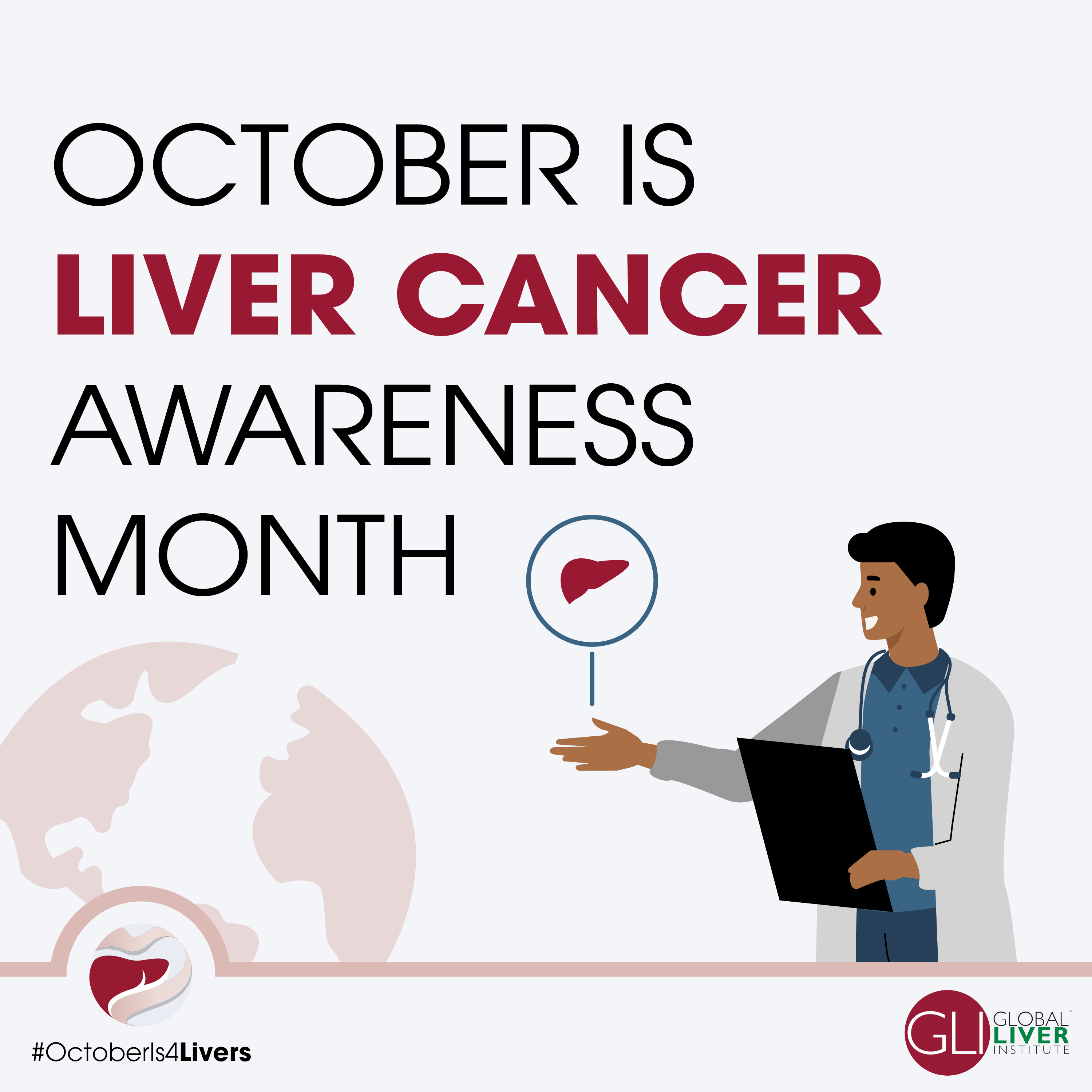 This is a crucial time to recognize the importance of #liverhealth and raise awareness about #livercancer.  This year, under the theme of Addressing Disparities in Liver Cancer Care, GLI continues to drive liver #healthequity by connecting with diverse communities around the world to push boundaries among the #livercancers community.  Learn more about our #OctoberIs4Livers campaign and how you can be a part of it ⬇️: globalliver.org/octoberis4livers/