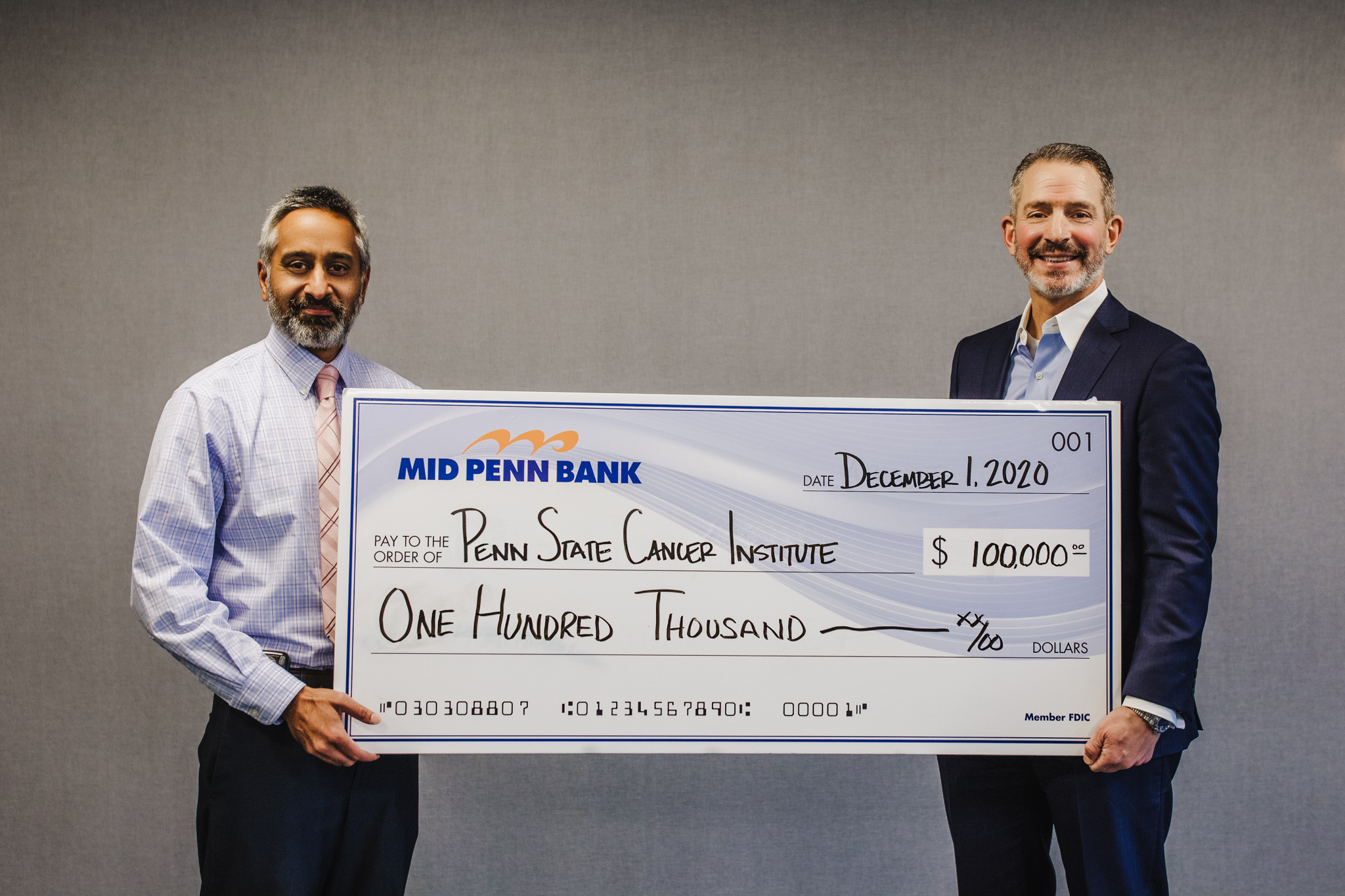 Mid Penn Bank Raises 100,000 for Penn State Cancer