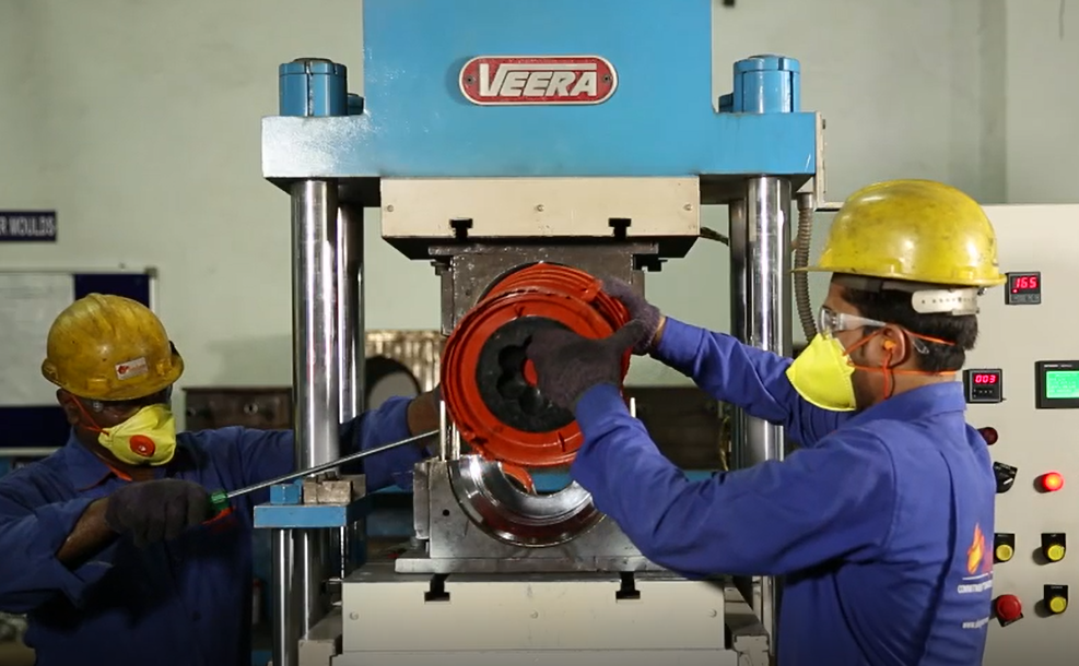 Workers at Sledgehammer Oil Tools