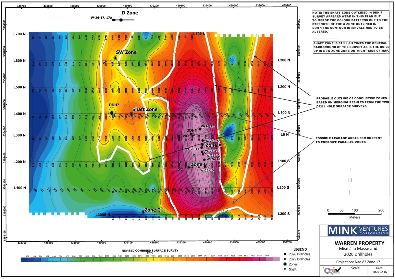 A Zone Area Detailed Mise a la Masse Anomaly Compilation