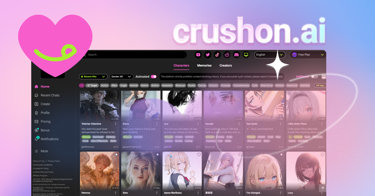Crushon AI Sets New Standard for Free NSFW AI and Immersive Chat
