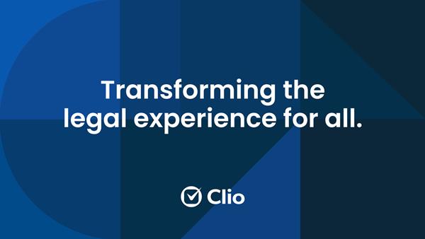 Clio is laying the groundwork for an even greater impact on legal and it starts with a new mission to transform the legal experience for all. Learn more at clio.com/mission.