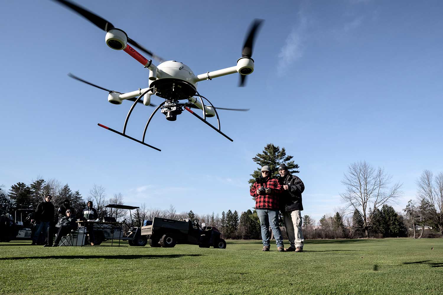 Professor Judycki and his students use the mdMapper1000DG to map a golf course.