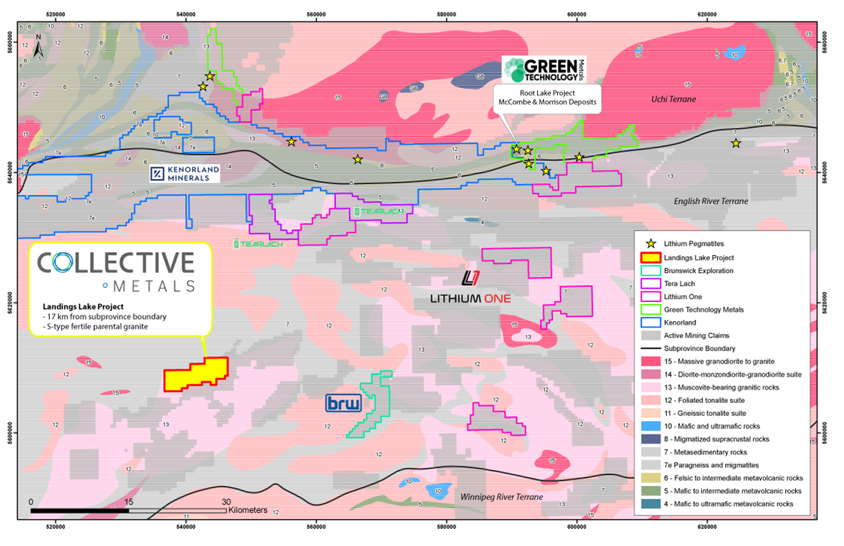 Collective Metals Regional Geology & Peers