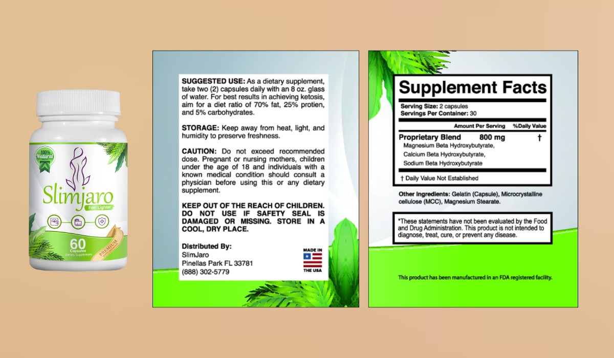Slimejaro - Supplement Facts