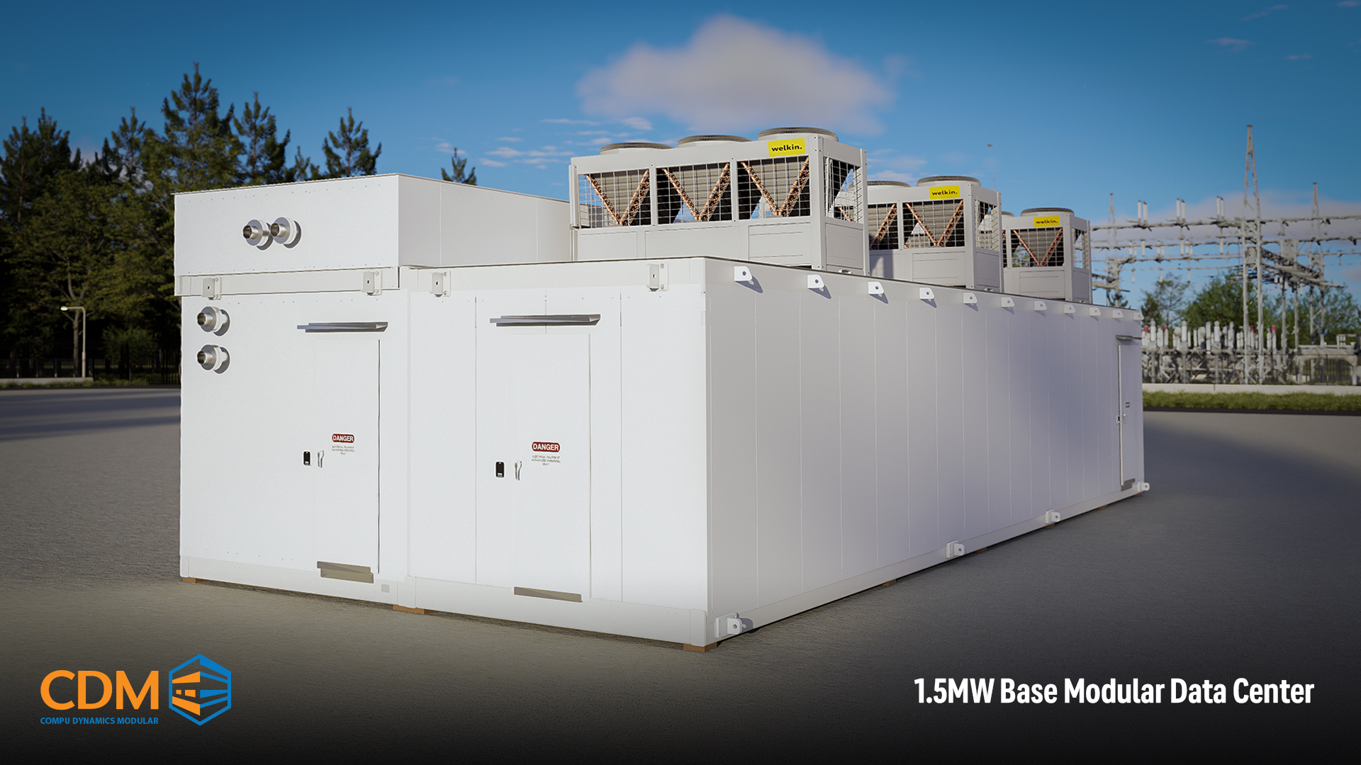 The foundational building block of the CDM AI platform, pairing high-density IT white space with a dedicated 2 MW critical power module and hybrid cooling for enterprise AI deployments, colocation expansion, and phased campus growth.
