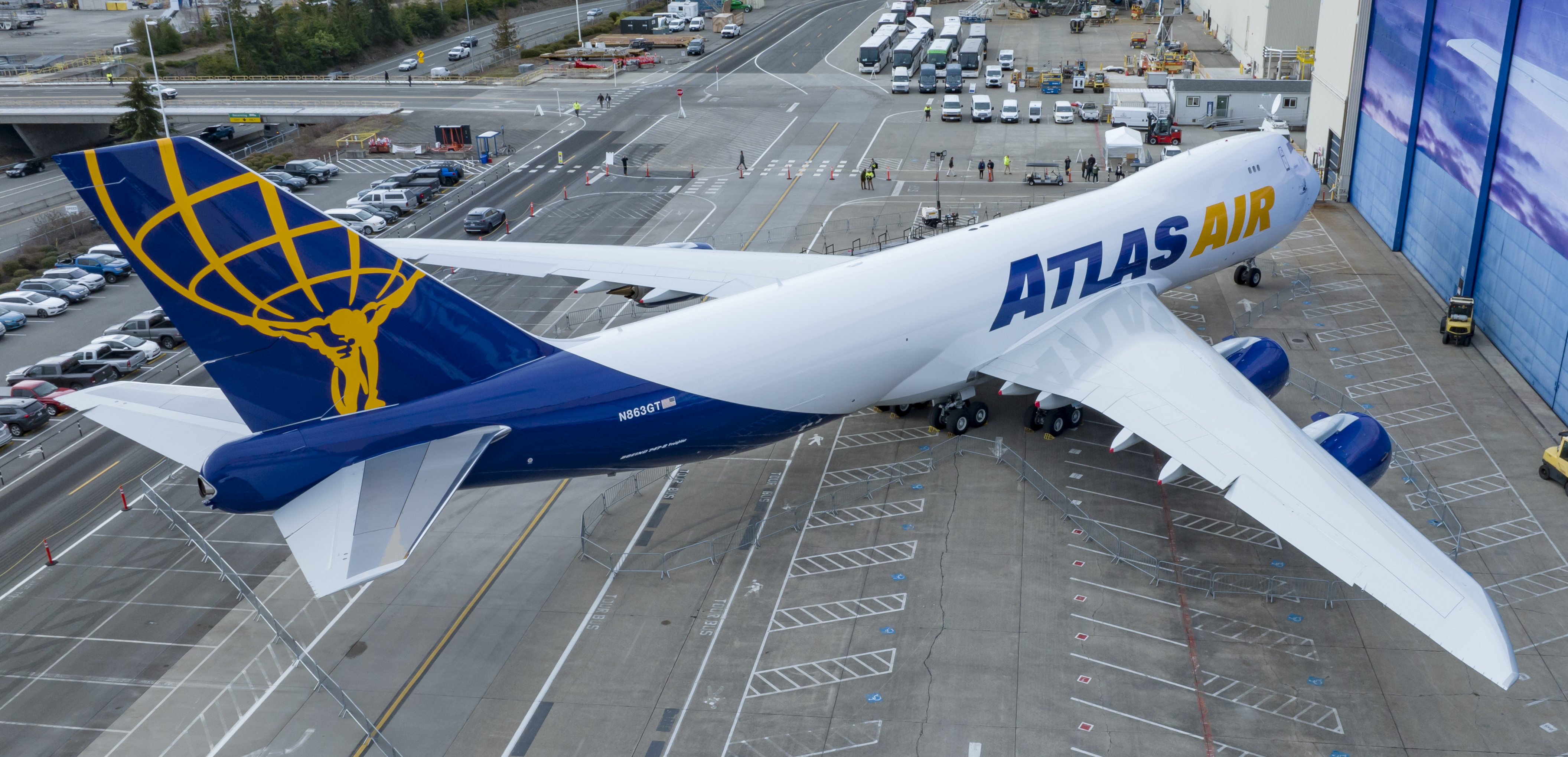 As the world’s largest operator of 747 freighters, Atlas Air is proud to take delivery of the last Boeing 747 ever to be built. Atlas Air will operate this aircraft for Apex Logistics, a Kuehne+Nagel company, under a long-term agreement.