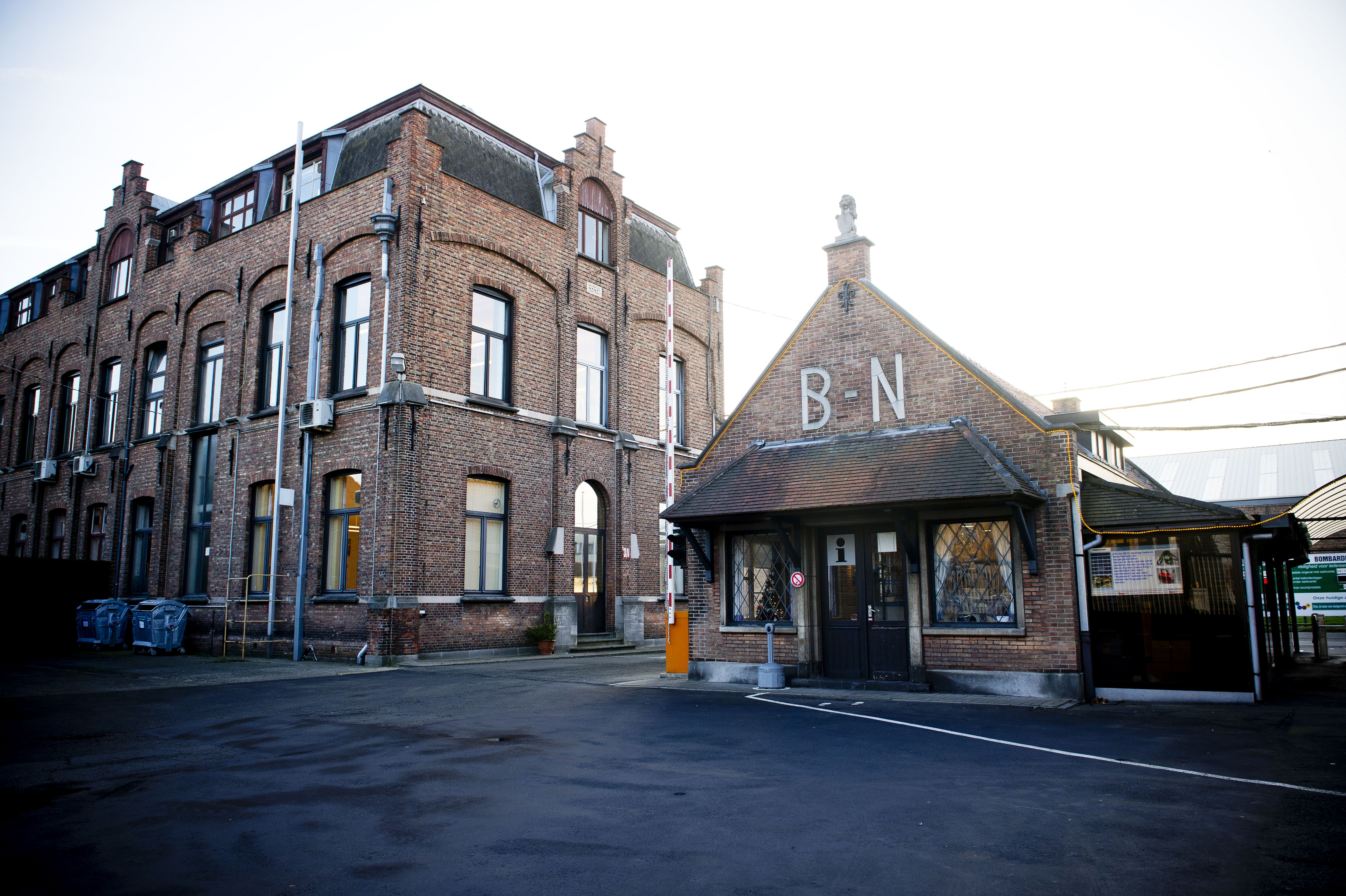 L’entrée du site de Bombardier à Bruges