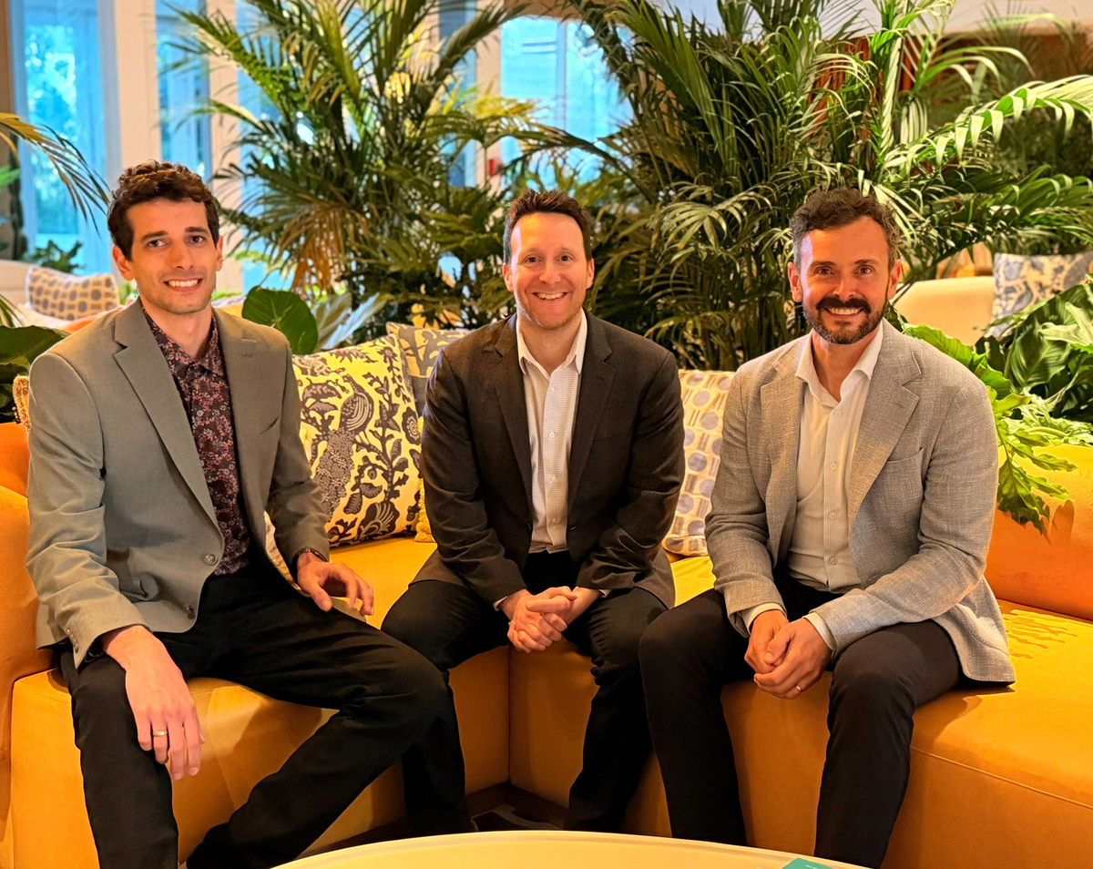 Left to right: Netanel Weizman (CTO Hireguide), Jeremy Friedman (CEO Hirevue), Scott Parish (CEO Hireguide)