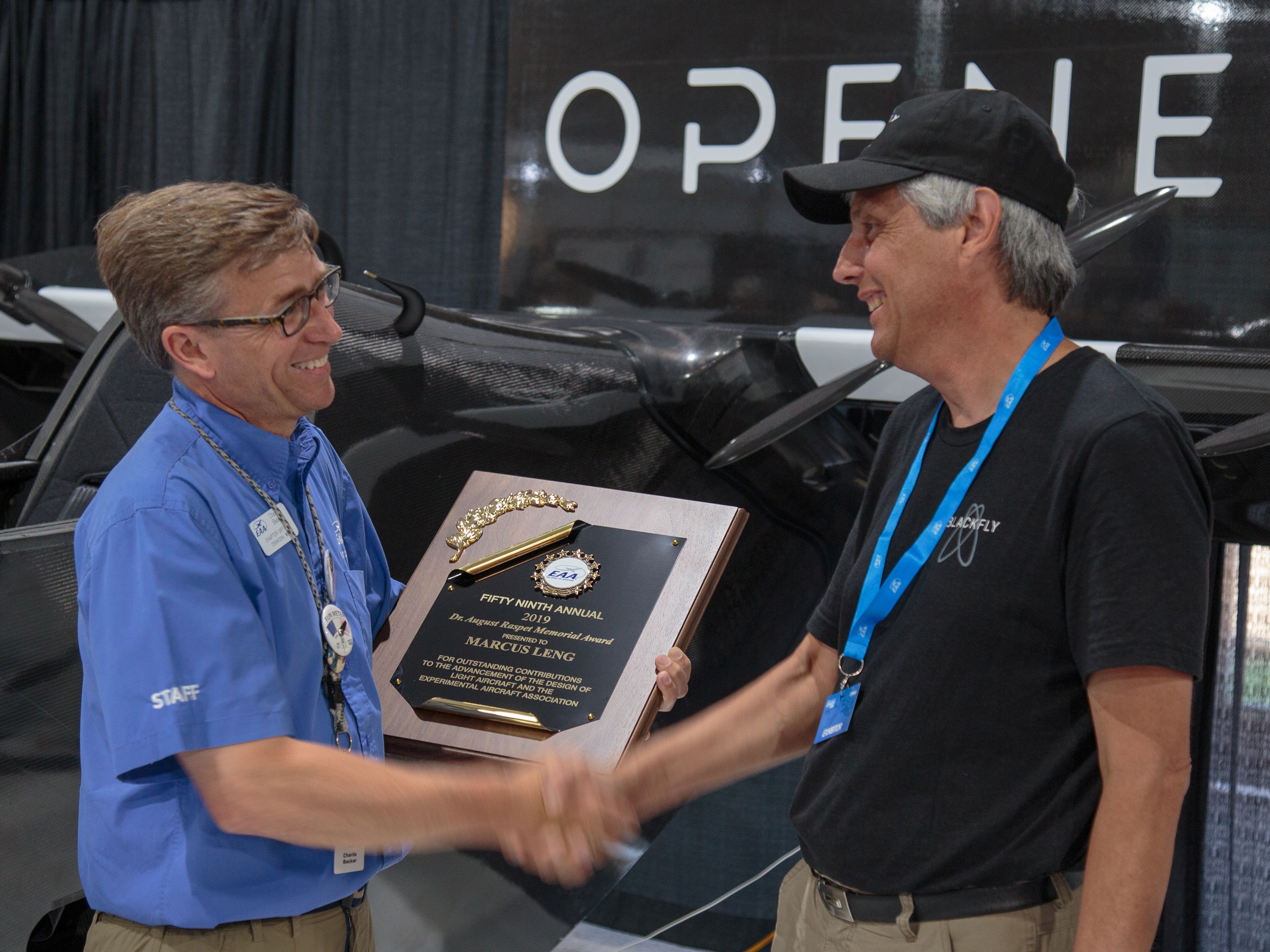 Marcus Leng Receives EAA 2019 August Raspet Award