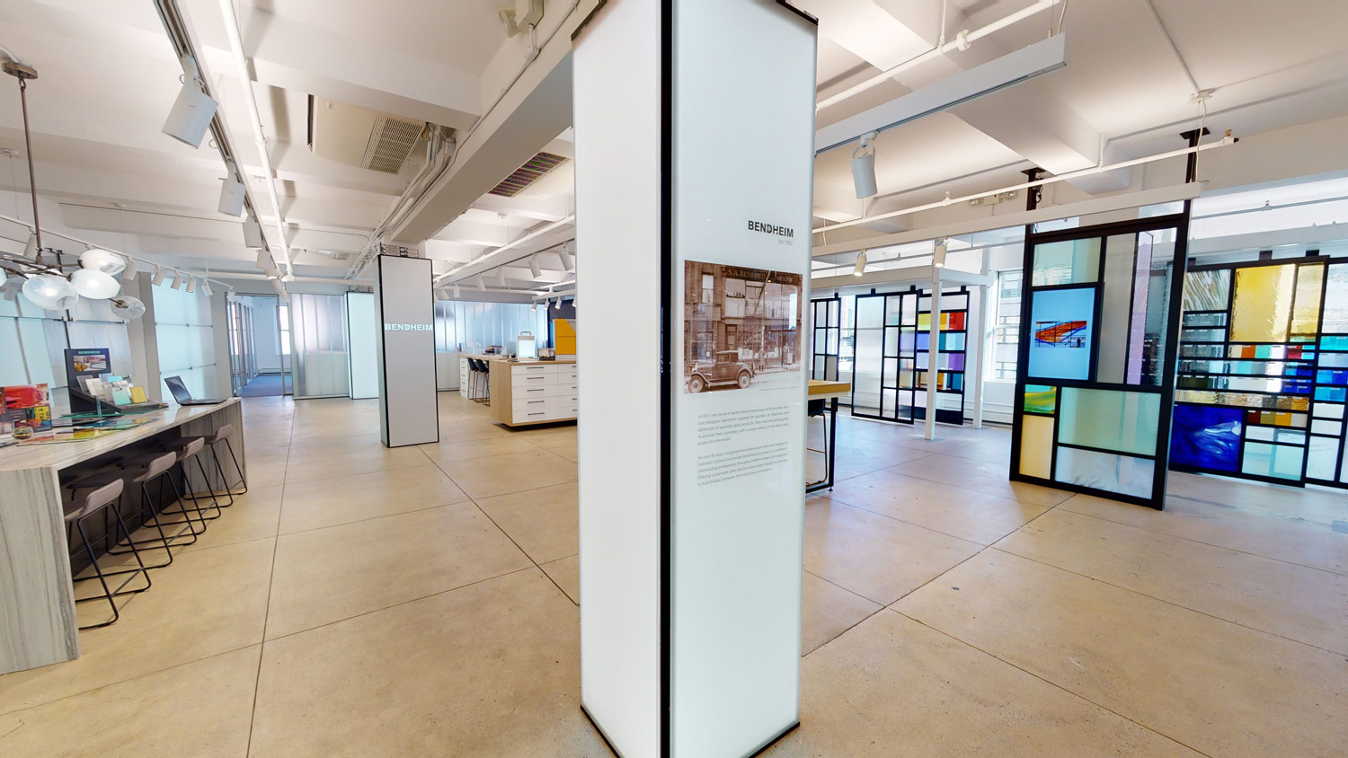 Bendheim's Design Lab in the New York Design Center in New York City. An interactive virtual tour of the Lab is now available.