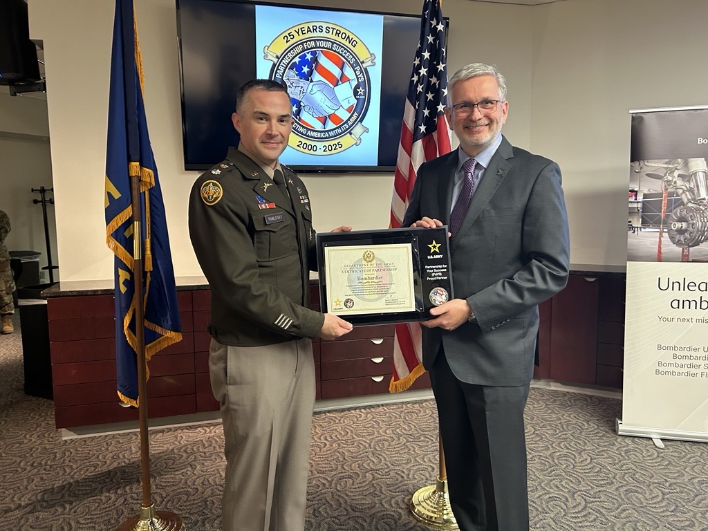 Bombardier Joins the U.S. Army’s Partnership for Your Success (PaYS) Program, Empowering Soldiers and Veterans in Career Transition