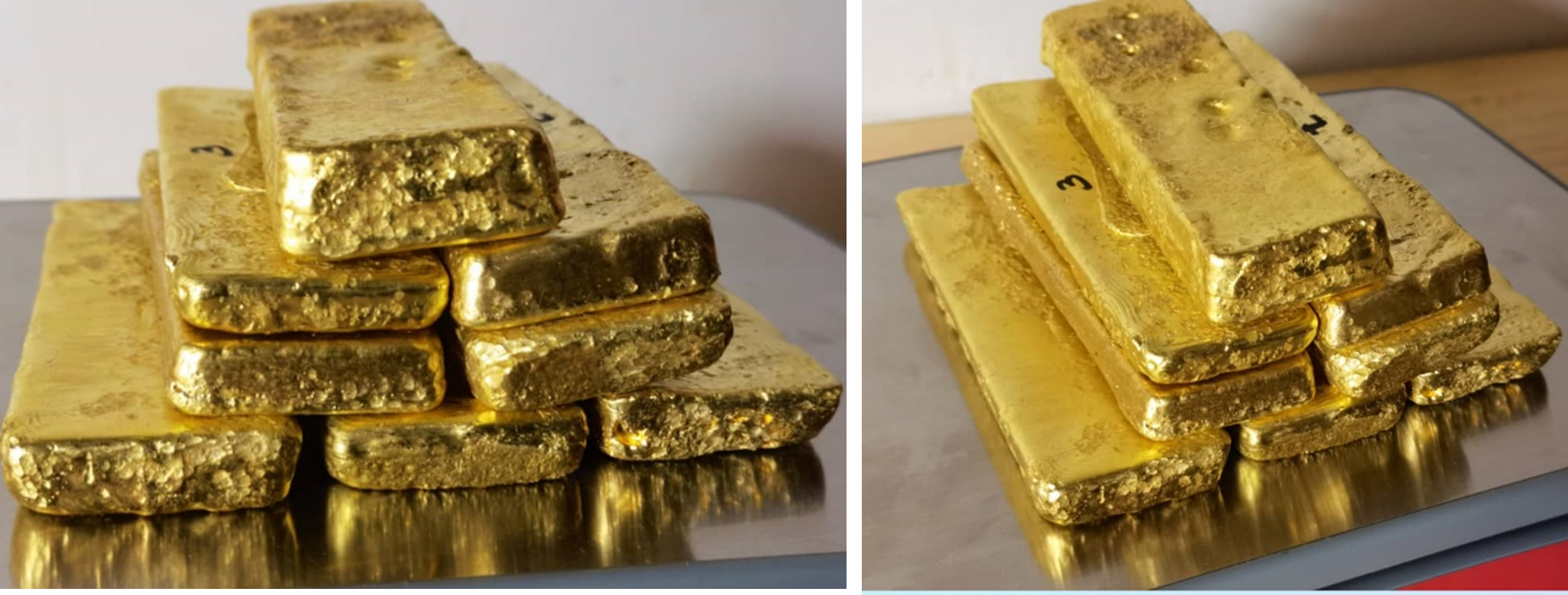 Dorè bars from Buckreef Gold