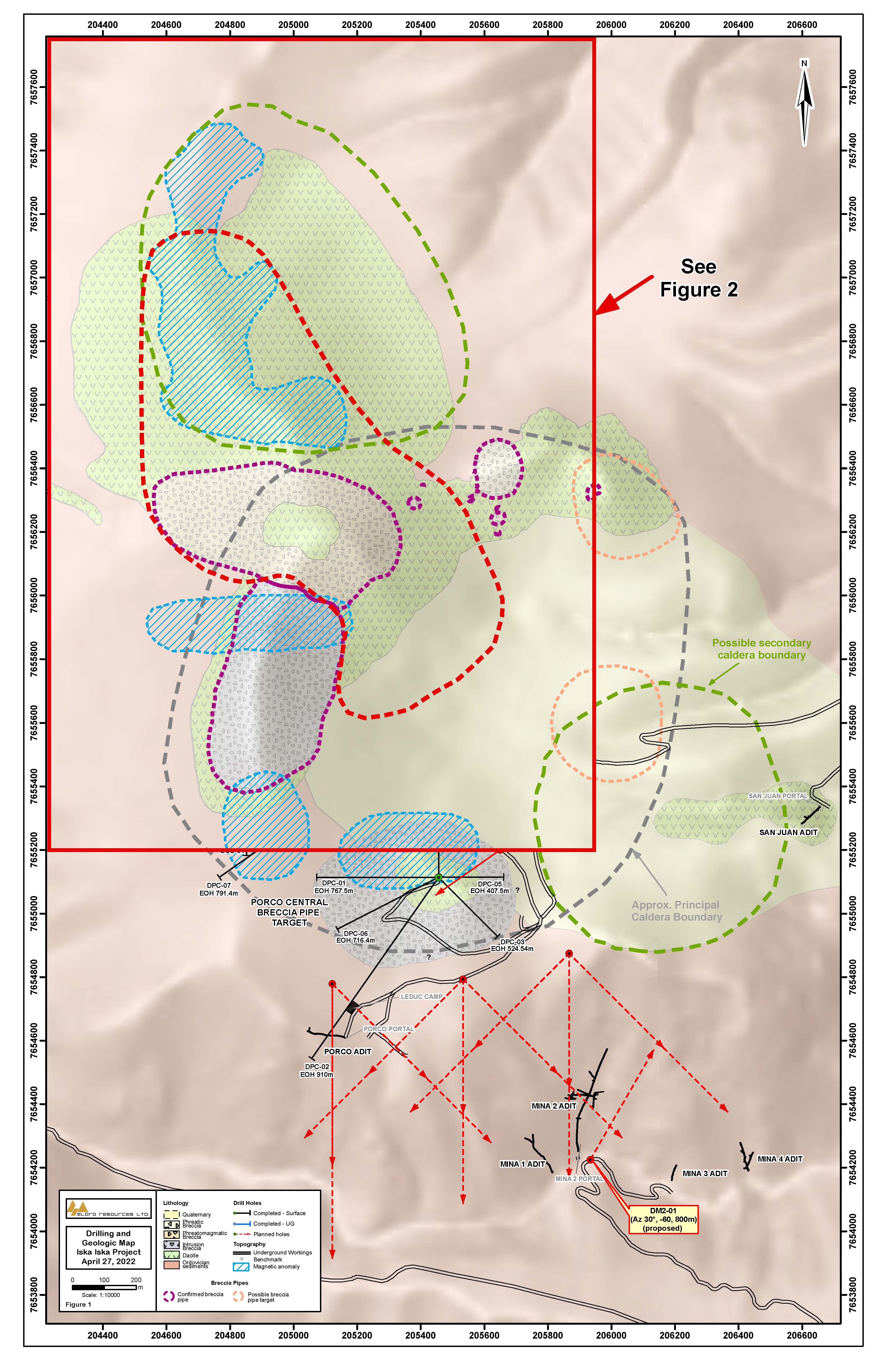 Geological Plan Map showing Major Drilling areas.  Santa Barbara is shown in more detail in Figure 2.