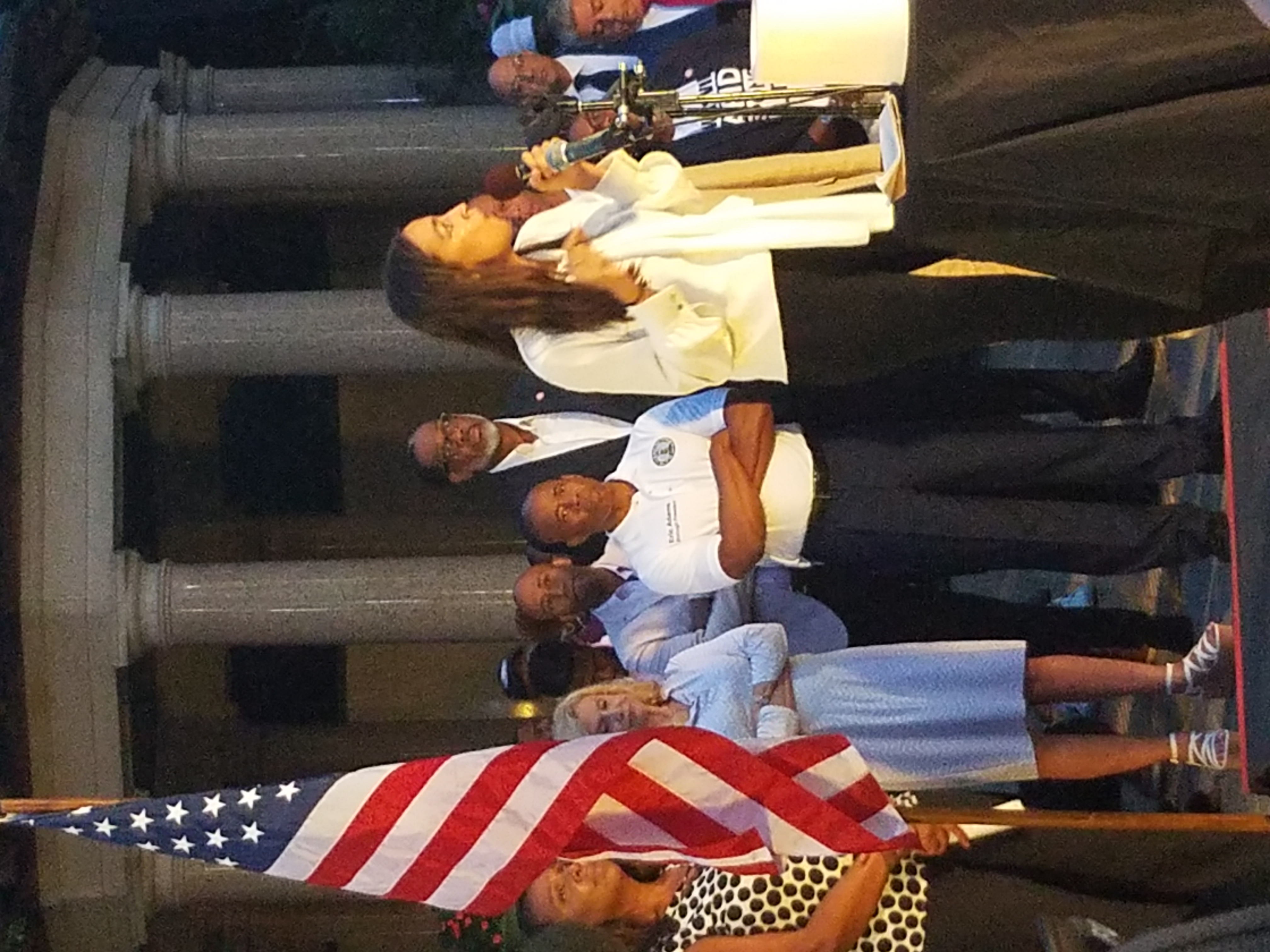 U.S. Rep. Alexandria Ocasio-Cortez speaks at candlelight vigil in Brooklyn for mass shooting victims alongside UNITED SIKHS and other local community leaders