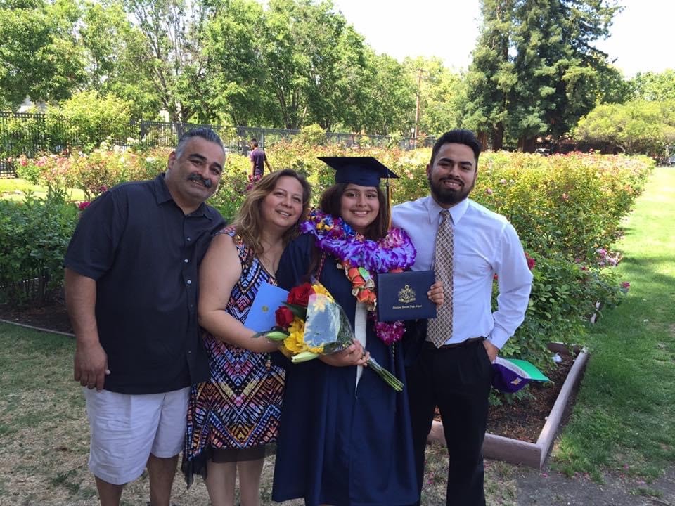 Family at Selena's Graduation