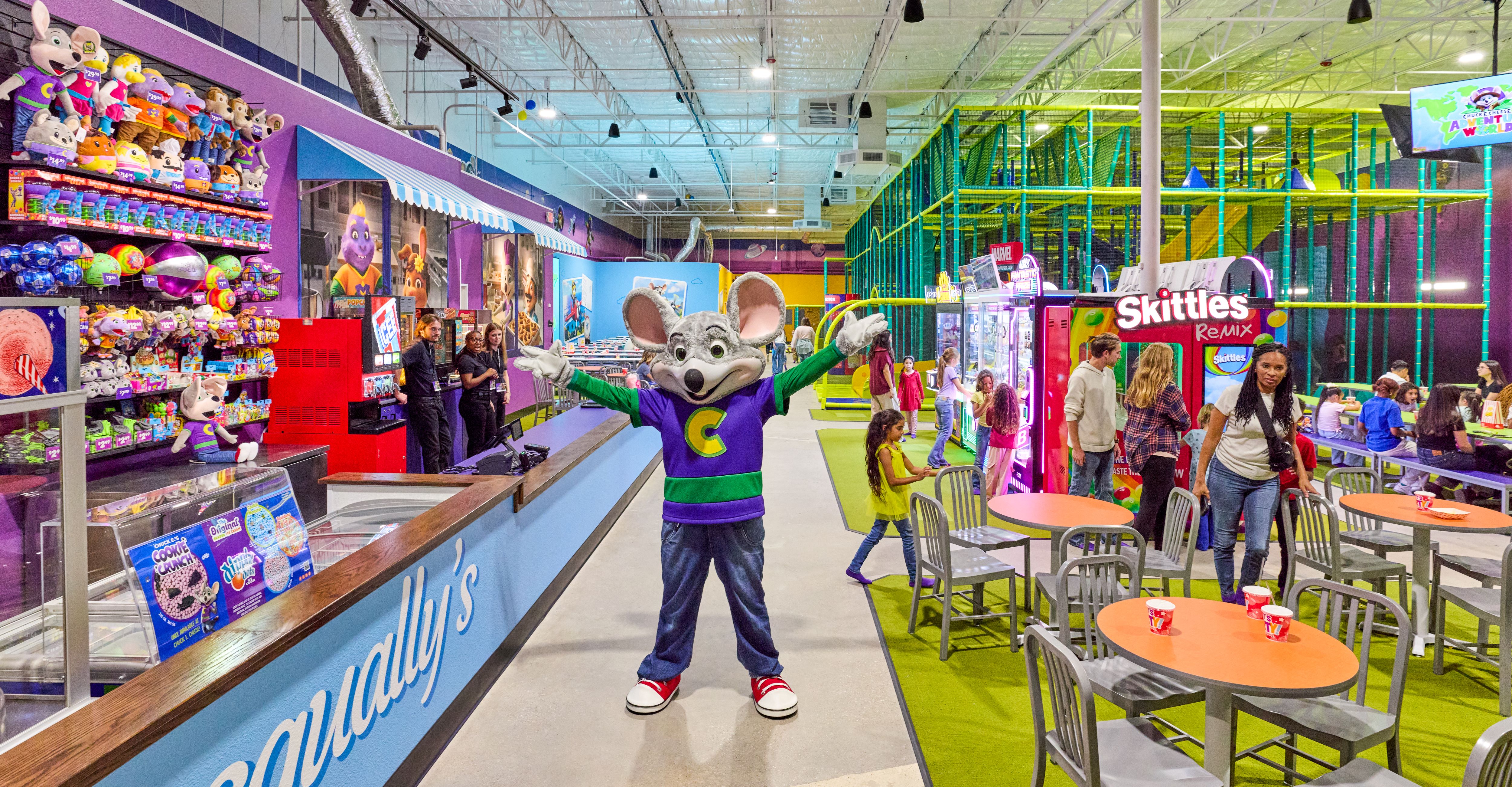 AW Chuck E Arms Open