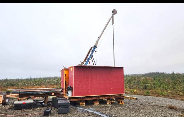 Drill Rig begins 2024 core drilling at the Atlantic Nickel Project.