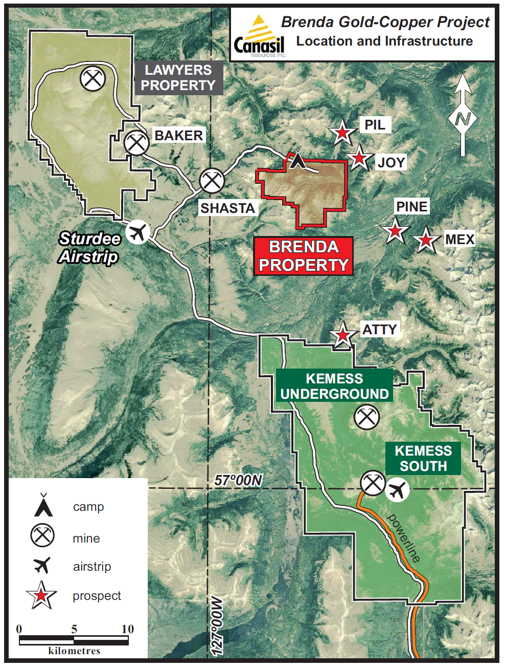 Canasil Brenda Gold-Copper Project, Kemess-Toodoggone District, BC, Canada – Feb. 10, 2021