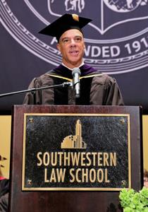 Judge Watford delivering the keynote address at Southwestern's 103rd Commencement (Circa 2018)