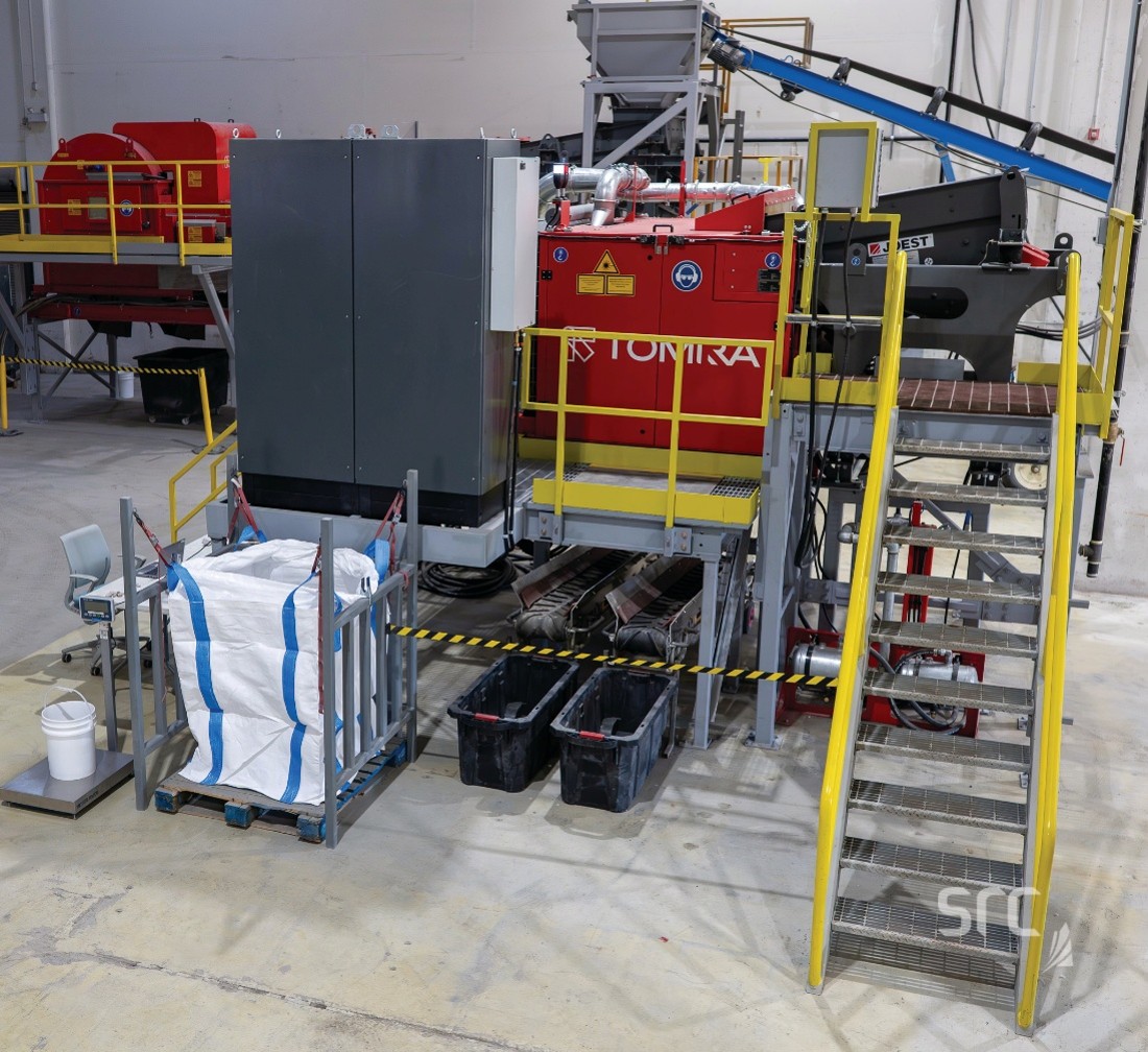 TOMRA PRO Secondary Laser sorter at the Saskatchewan Research Council. Image courtesy of, and copyright ©, Saskatchewan Research Council (SRC).