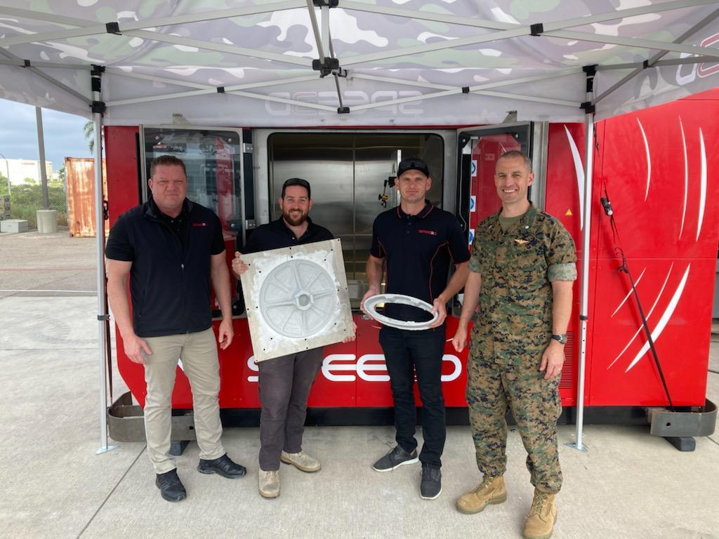 SPEE3D and Marine Corps Successfully Printing Parts with WarpSPEE3D at ITX