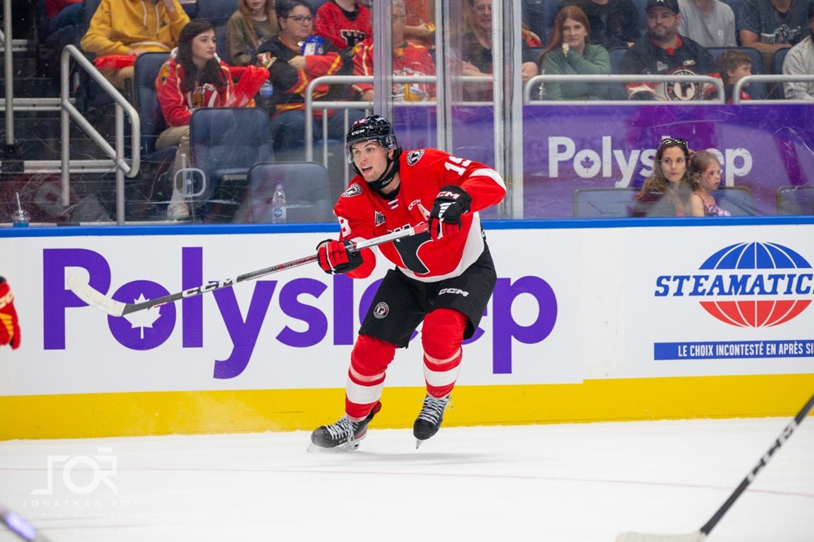 Photo prise par les Remparts de Québec lors du match d'ouverture à domicile le samedi 23 septembre 2023.