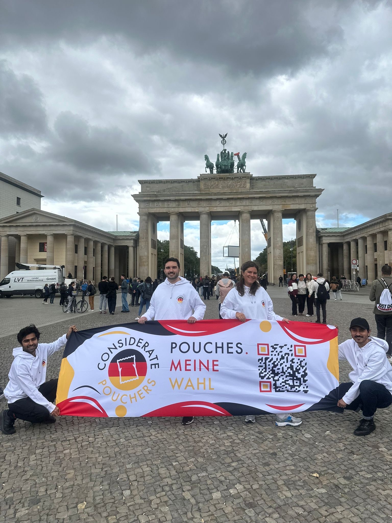 Pouches. Meine Wahl – Aktion der Considerate Pouchers in Berlin