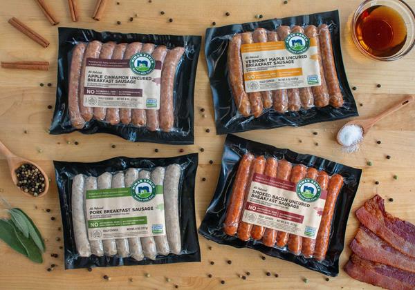 Niman Ranch now offers four varieties of breakfast sausage links: Smoked Bacon, Vermont Maple, Apple Cinnamon and Traditional. Niman Ranch meats are 100% Certified Humane, raised on pasture or deeply bedded pens by small, independent family farmers, with no antibiotics or hormones--ever. 