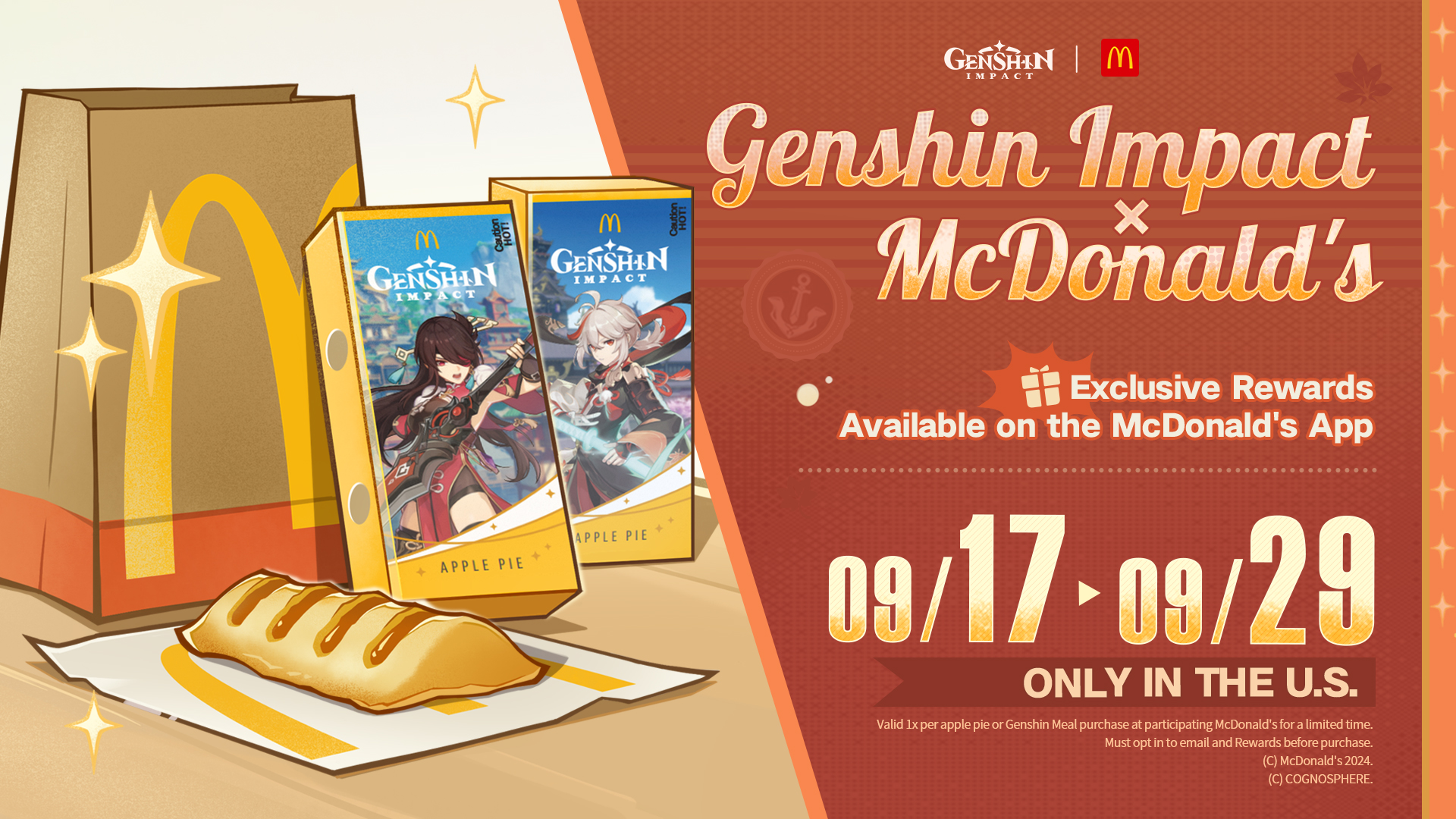 Genshin Impact x McDonald's Ad Poster