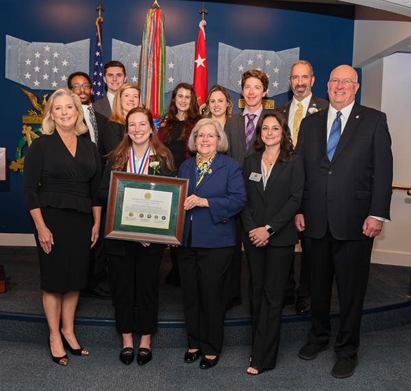 (U.S. Army photo by Sgt. David Resnick) Children of Fallen Patriots Foundation receives 2022 Zachary and Elizabeth Fisher Distinguished Civilian umanitarian Award