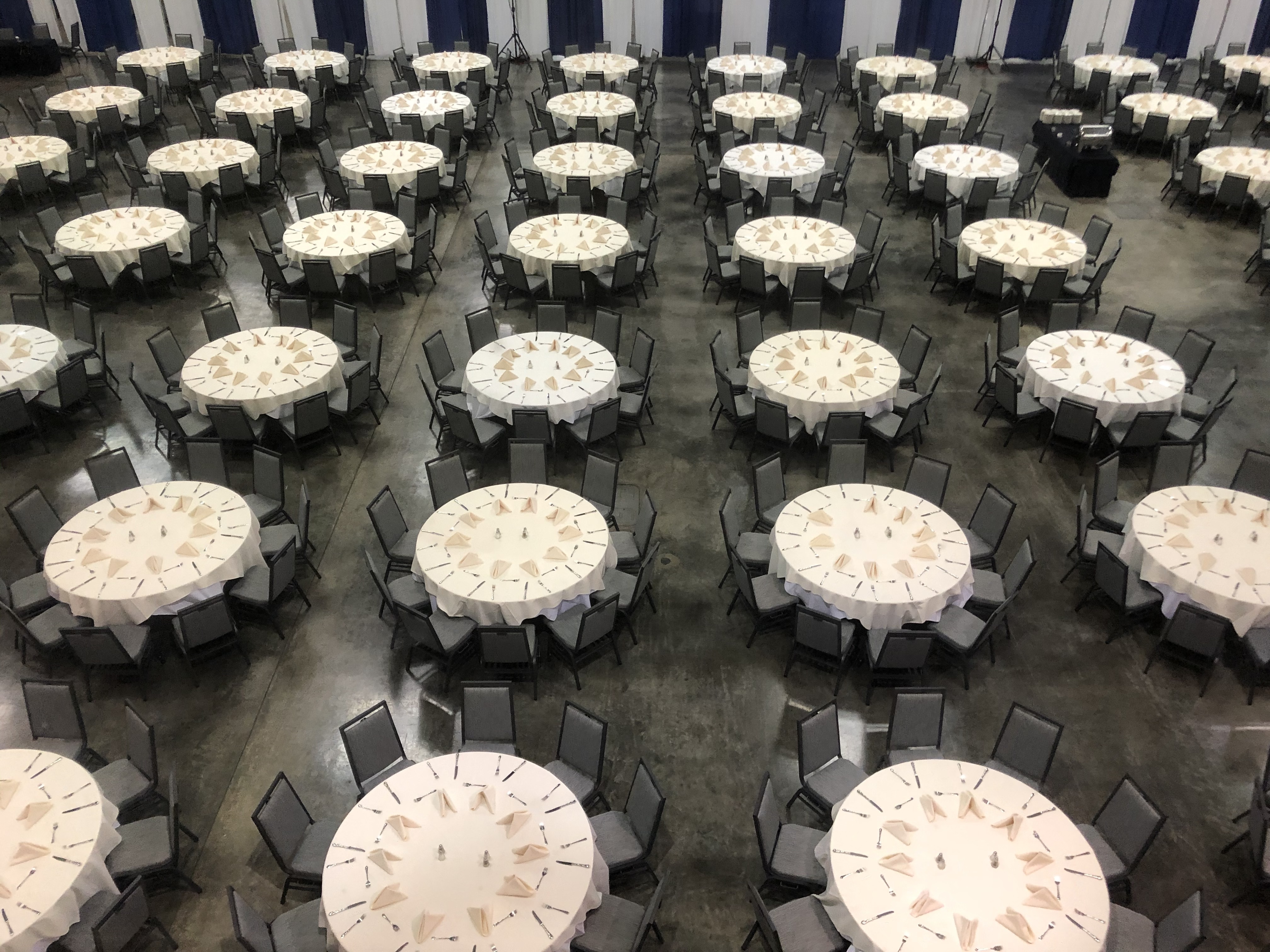 MItyLite ABS Tables and Encore CX Banquet Chairs