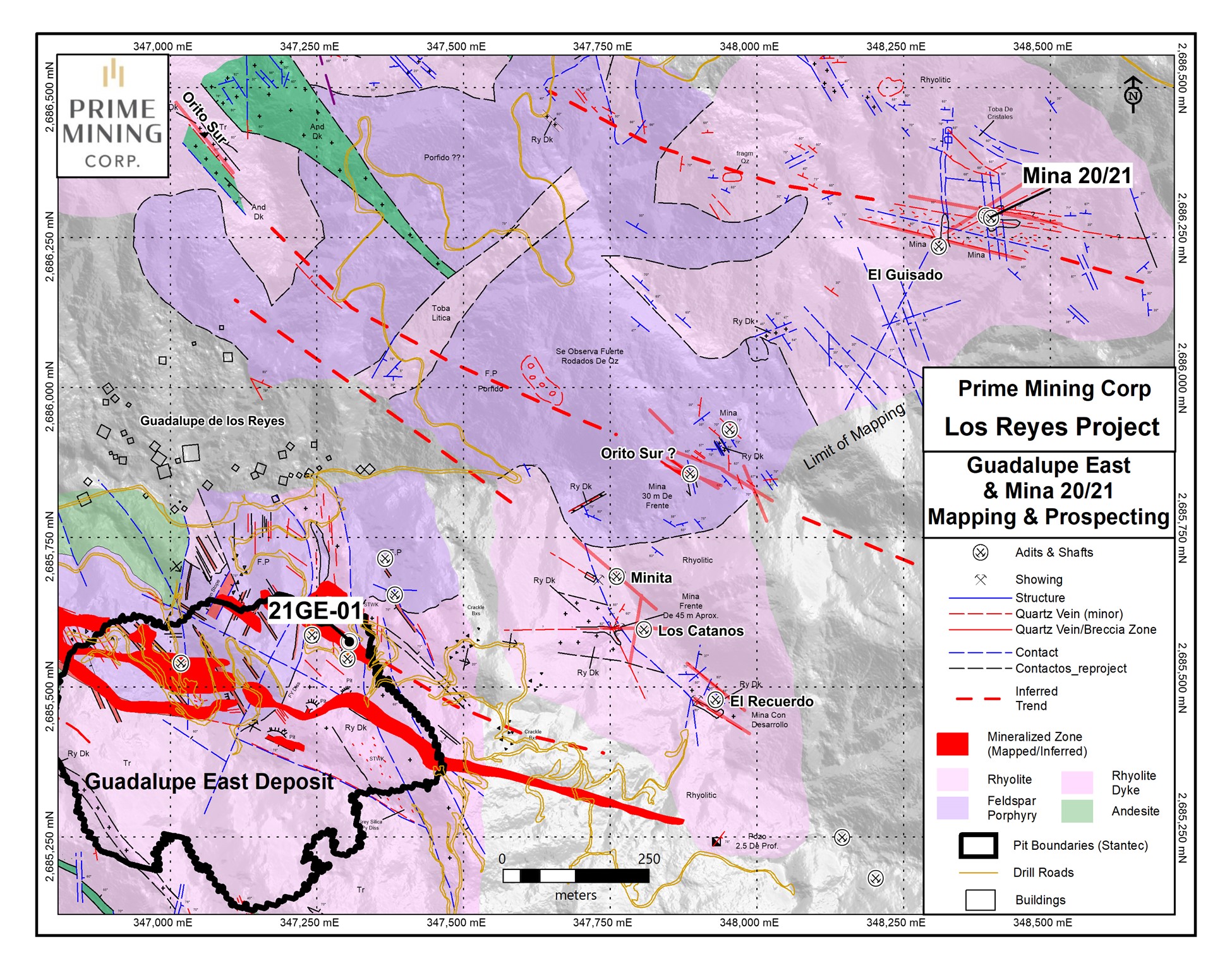 Figure 1 Los Reyes Project_Guadalupe East and Mina 20_21 Area