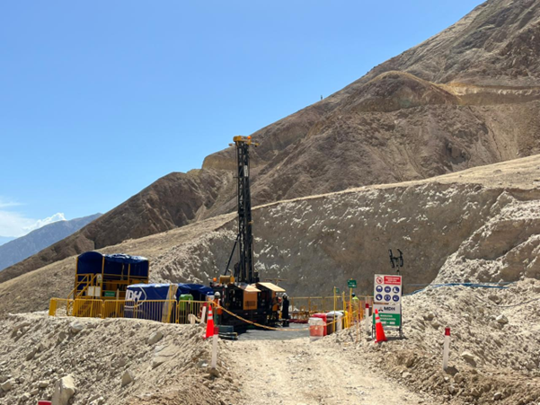 Picture 3: New and third drill rig progressing with PEC-26-72 and targeting South Breccia zone image