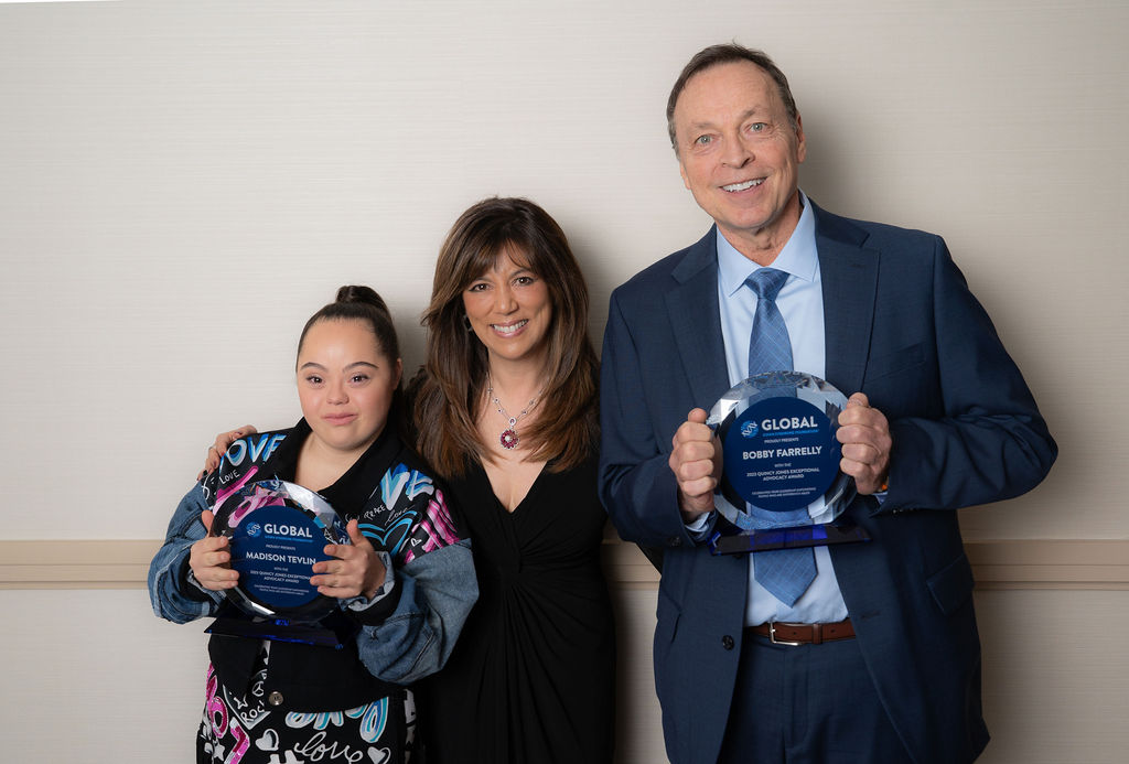 Madison Tevlin, GLOBAL President & CEO Michelle Sie Whitten & Bobby Farrelly